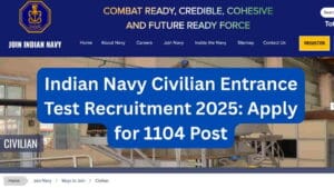 Indian Navy Civilian Entrance Test Recruitment 2025 Apply for 1104 Post